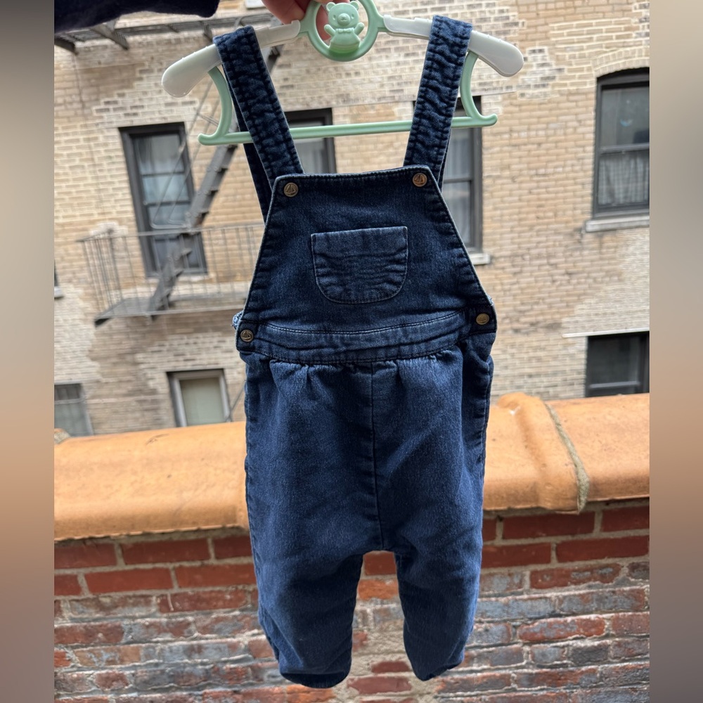 Petit Bateau Navy Overalls for Kids